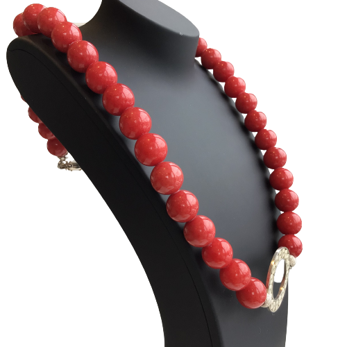 Filigree Red Coral  Necklace - AG Agora Jewellery London