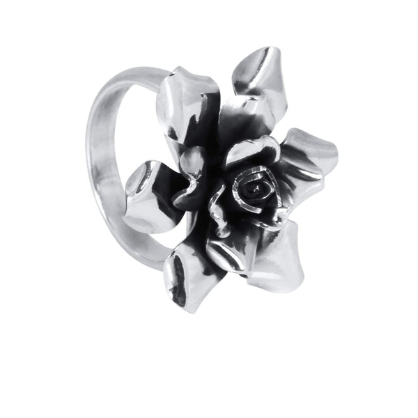 Silver Rose Ring - AG Agora Jewellery London